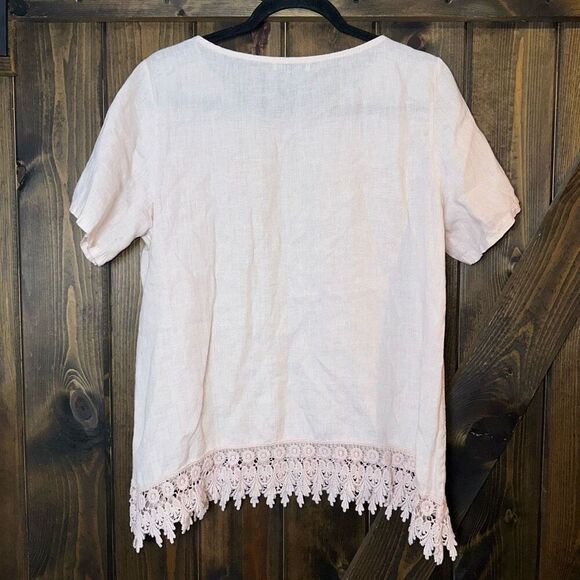 Terzo Millennio 100% Linen Top Decorative Fringe - Picture 2 of 6